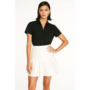 J. CREW IVORY DROPPED WAIST JAQUARD FLORAL BROCADE CLASSIC MINI SKIRT SZ: 00 NWT